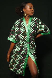 SIATA African Print Robe