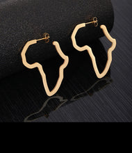 Load image into Gallery viewer, Map of Africa Mini Earrings
