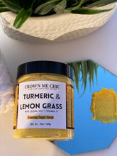 Load image into Gallery viewer, Turmeric &amp; Lemongrass Sugar Scrub
