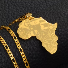 Load image into Gallery viewer, Map of Africa Necklace