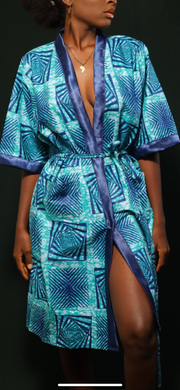 SALINE African Print Robe