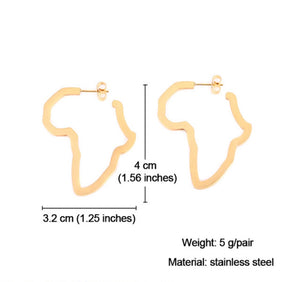 Map of Africa Mini Earrings