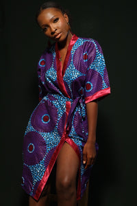 MIKAYLA African Print Robe