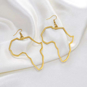 Map of Africa Drop Earrings