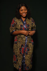 MIATTA African Print Robe