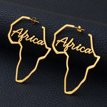 Load image into Gallery viewer, Africa Stainless Steel Earrings
